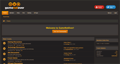 Desktop Screenshot of gamenotover.com